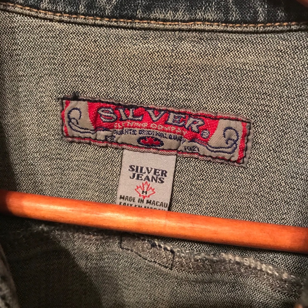Silver Jean Jacket - image 2